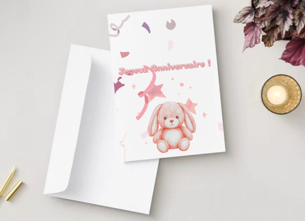 Pack de 3 Cartes d’Anniversaire à Imprimer 🎂 | PDF Numérique | MOONÉA STUDIO