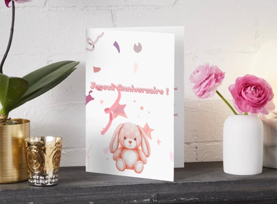 Pack de 3 Cartes d’Anniversaire à Imprimer 🎂 | PDF Numérique | MOONÉA STUDIO