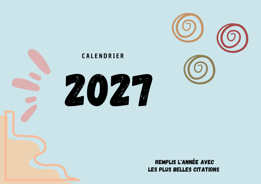 Calendrier 2027 – MOONÉA Studio 🌷✨